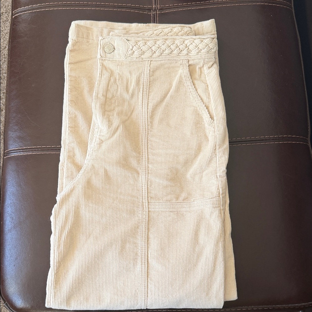 Bohme Cream High Corduroy Rise Women Jeans
